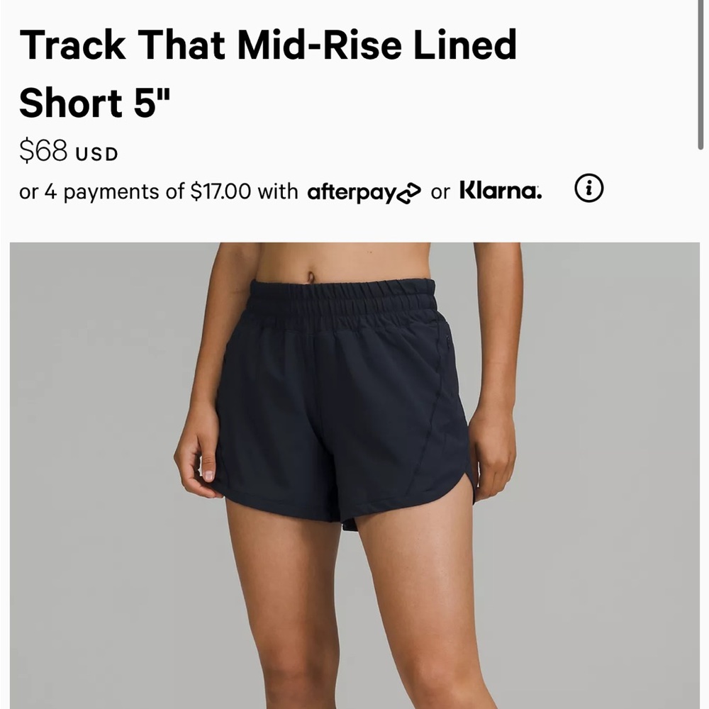 Lululemon - Track That 5 Inch Shorts